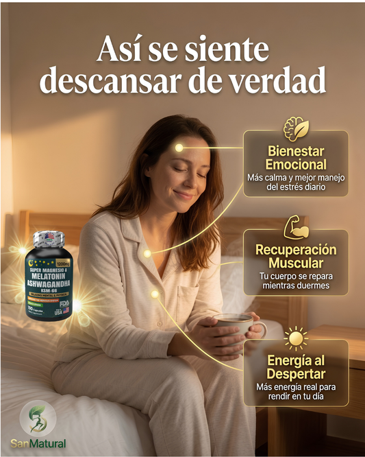 Super Magnesio & Melatonina + Ashwagandha
